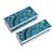 Reverse painted glass boxes, 'Azure Dawn' (pair) - 2 Blue and Turquoise Reverse Painted Glass Boxes from Peru (image 2c) thumbail