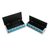 Reverse painted glass boxes, 'Azure Dawn' (pair) - 2 Blue and Turquoise Reverse Painted Glass Boxes from Peru (image 2d) thumbail