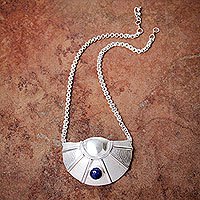 Sodalite pendant necklace,