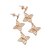Gold plated filigree flower earrings, 'Floral Duet' - Gold Plated Filigree Flower Earrings Crafted by Hand (image 2b) thumbail