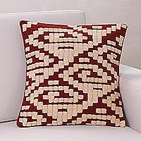 Wool cushion cover Inca Geometry Peru