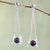 Amethyst filigree earrings, 'Mystic Synergy' - Filigree Sterling Silver Earrings Crafted with Amethyst thumbail