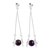 Amethyst filigree earrings, 'Mystic Synergy' - Filigree Sterling Silver Earrings Crafted with Amethyst (image 2a) thumbail