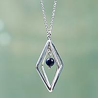 Lapis lazuli pendant necklace,