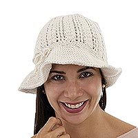 100% alpaca hat,