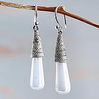 Moonstone dangle earrings,