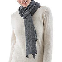 100% alpaca scarf,