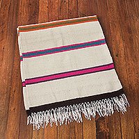 Wool throw,