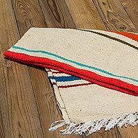 Wool throw,