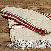 Wool throw,