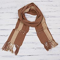 Cotton scarf Earth Parallels Peru