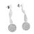 Sterling silver dangle earrings, 'Textural Dance' - Modern Andean Textured Sterling Silver Dangle Earrings (image 2b) thumbail