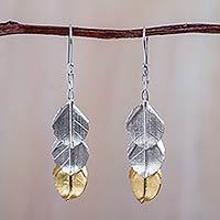 18k gold plate waterfall earrings,