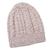 Alpaca hat, 'Desert Braids' - Hand Knit Beige Braided Alpaca Hat Peruvian Accessories (image 2d) thumbail