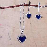 Sodalite jewelry set,