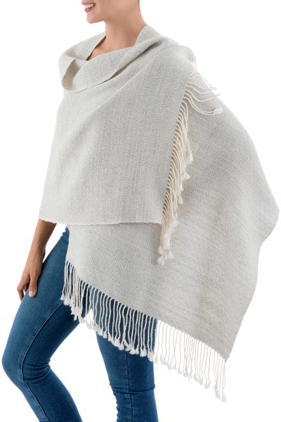 100% alpaca shawl, Whispering Warmth