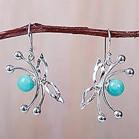 Amazonite dangle earrings,