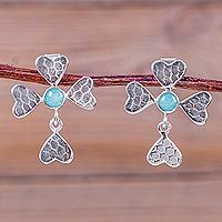 Amazonite dangle earrings,