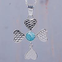 Amazonite pendant necklace,