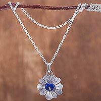 Sodalite pendant necklace,