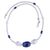 Sodalite and quartz beaded necklace, 'Sparkling Stream' - Handmade Sodalite and Clear Quartz Beaded Necklace from Peru (image 2a) thumbail