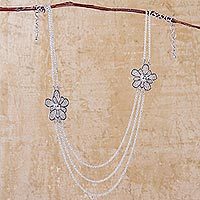 Sterling silver chain necklace,