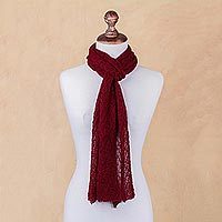 100% alpaca scarf,
