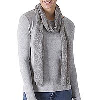 100% alpaca wool scarf,