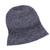 100% alpaca reversible hat, 'Snow at Dusk' - Hand Knitted Reversible Grey and Ivory Alpaca Hat (image 2e) thumbail