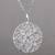 Sterling silver pendant necklace, 'Dawn Lily' - Floral Filigree Artisan Crafted Necklace in Sterling Silver thumbail