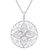 Sterling silver pendant necklace, 'Dawn Lily' - Floral Filigree Artisan Crafted Necklace in Sterling Silver (image 2a) thumbail