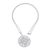 Sterling silver pendant necklace, 'Dawn Lily' - Floral Filigree Artisan Crafted Necklace in Sterling Silver (image 2b) thumbail