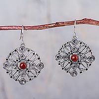 Jasper dangle earrings,