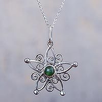 Quartz pendant necklace,
