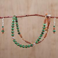 Ceramic jewelry set,