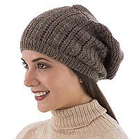100% alpaca hat,