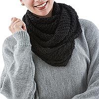 100% alpaca infinity scarf,