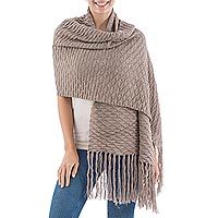 100% baby alpaca shawl,