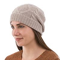 100% alpaca hat,