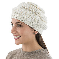 100% alpaca hat,