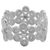 Sterling silver band ring, 'Belt of Flowers' - Hand Crafted Sterling Silver Floral Band Ring from Peru (image 2a) thumbail