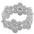 Sterling silver band ring, 'Belt of Flowers' - Hand Crafted Sterling Silver Floral Band Ring from Peru (image 2b) thumbail