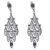 Sterling silver filigree chandelier earrings, 'Falling Leaves of Lace' - Andean Silver Filigree Chandelier Earrings Crafted by Hand (image 2a) thumbail