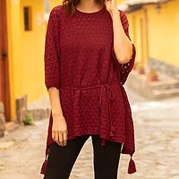 100% alpaca poncho,