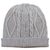 100% alpaca hat, 'Dove Grey Braid' - Knitted Unisex Watch Cap Dove Grey 100% Alpaca from Peru (image 2d) thumbail