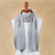 100% alpaca scarf, 'Dove Grey Braid' - Knitted Unisex Scarf in Dove Grey 100% Alpaca from Peru thumbail