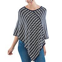 Alpaca blend poncho,