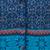 100% alpaca cardigan, 'Soft Azure' - 100% Alpaca Wool Cardigan in Azure and Smoke from Peru (image 2e) thumbail