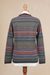 100% alpaca cardigan, 'Cozy Midnight' - 100% Alpaca Cardigan with Buttons from Peru (image 2d) thumbail