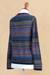 100% alpaca pullover, 'Cozy Midnight' - 100% Alpaca Wool Multicolored Pullover from Peru (image 2f) thumbail